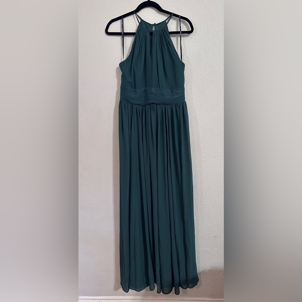 Bill Levkoff - Evergreen Bridesmaid formal chiffon Dress